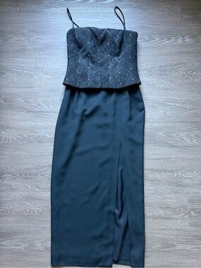 Daymor Couture Black Evening Dress